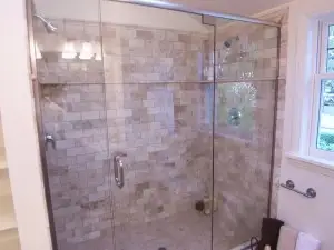 photo of a custom shower