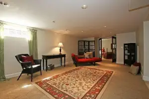 photo of a basement remodel