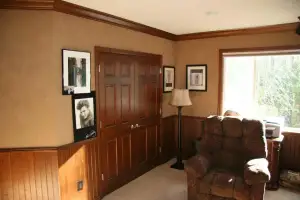 photo of a large living room/den