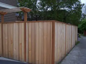 photo of a fence that was just installed
